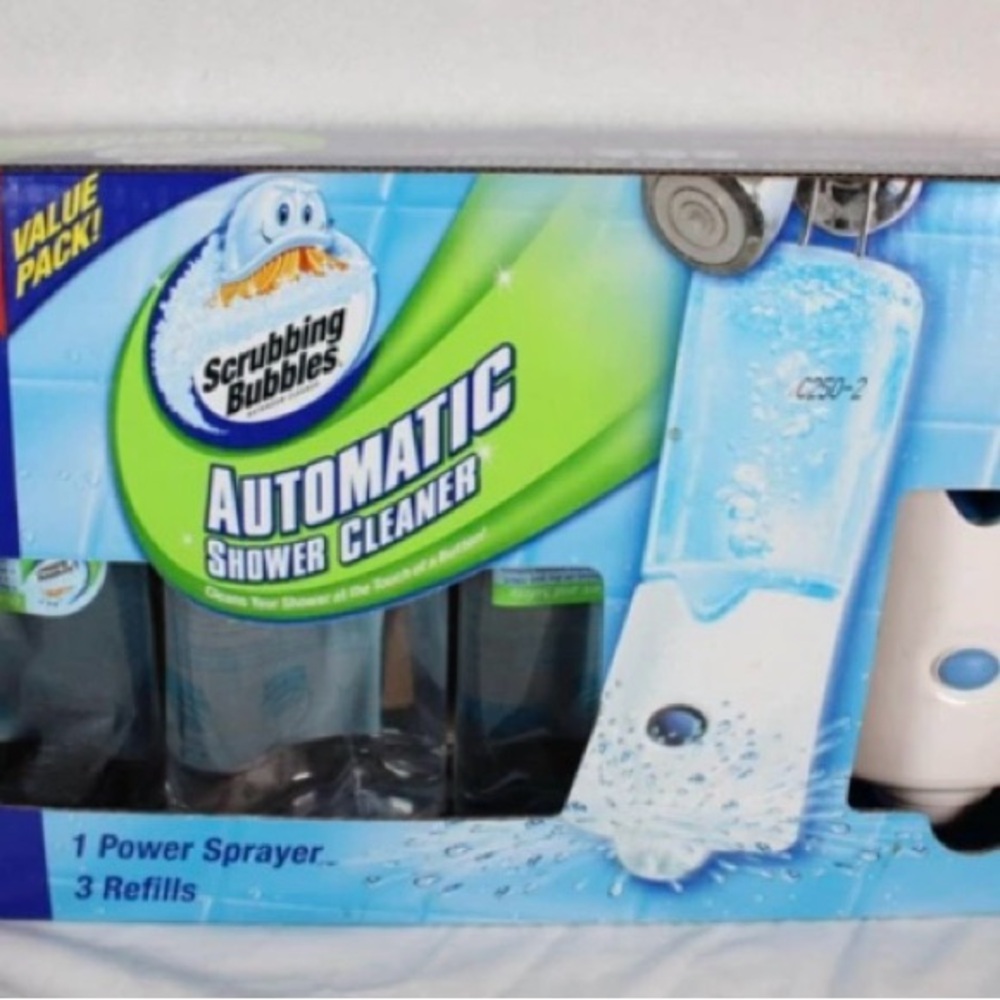 Scrubbing Bubbles Automatic Shower Cleaner with 3 refills